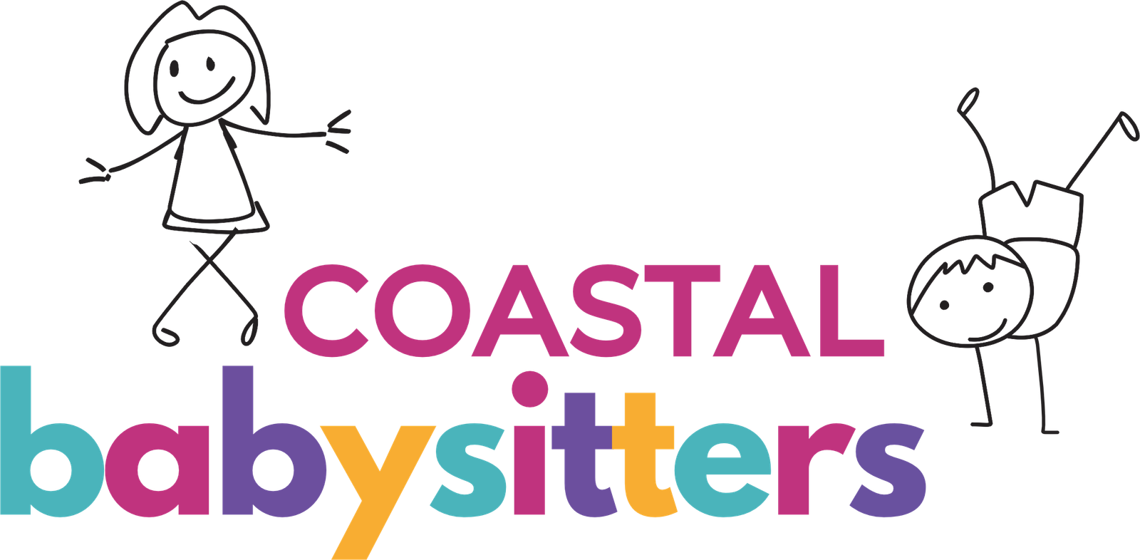 Coastalbabysittersuniformlogoonwhite Png